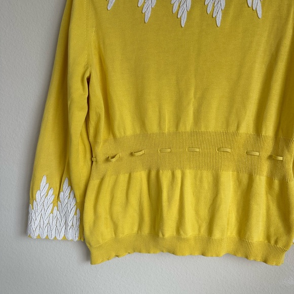 Anthropologie Moth Twee Cotton Lace Knit Cardigan - Picture 10 of 12